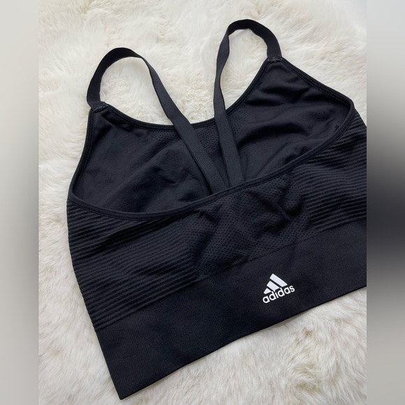 adidas Tops - Adidas  black sports bra - comfortable chest support, size small